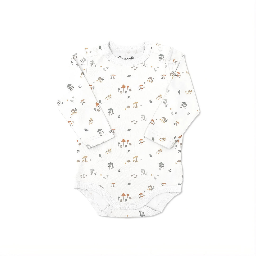 cache-couche blanc motif champignons Coccoli Mlle et Coco