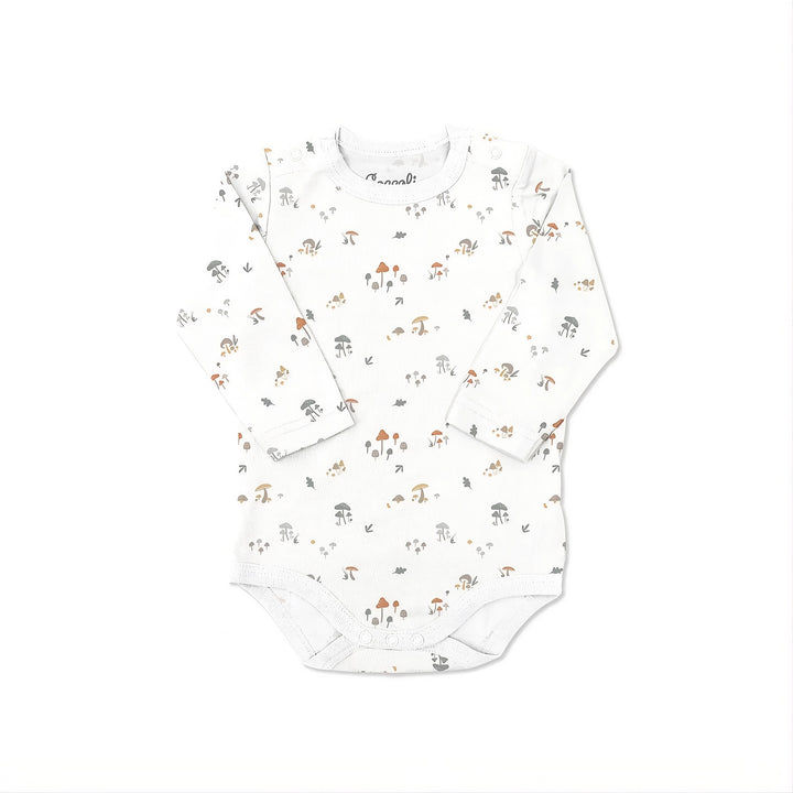 cache-couche blanc motif champignons Coccoli Mlle et Coco