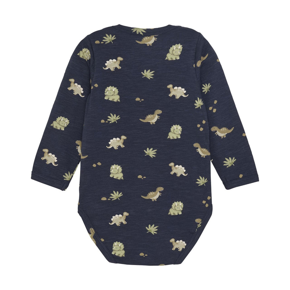 Cache-couche manches longues motifs dinos Minymo Mlle et Coco