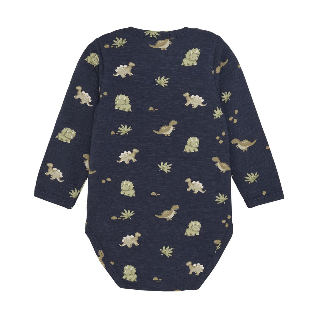 Cache-couche manches longues motifs dinos Minymo Mlle et Coco