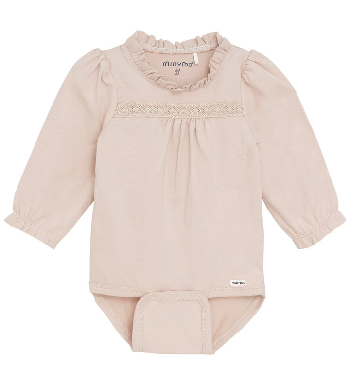Cache-couche manches longues rose sepia Minymo Mlle et Coco