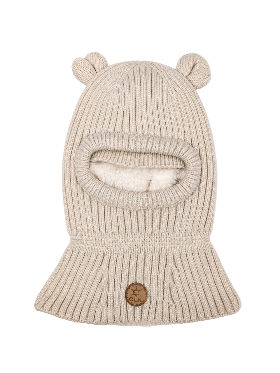 Cagoule en tricot avec oreilles Crème
Calikids Mlle et Coco