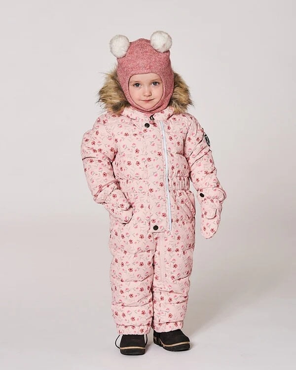 cagoule vieux rose tricot hiver Deux par deux
