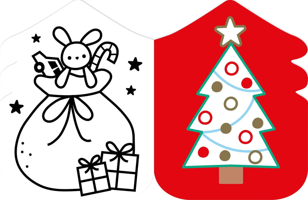 Cahier à colorier sans dépasser Noel Auzou Mlle et Coco