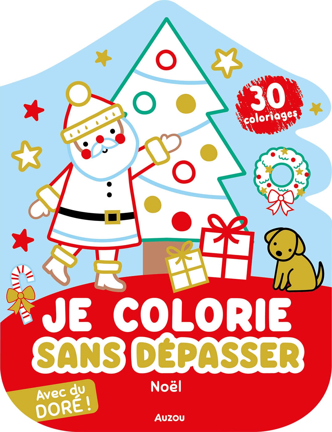 Cahier à colorier sans dépasser Noel Auzou Mlle et Coco