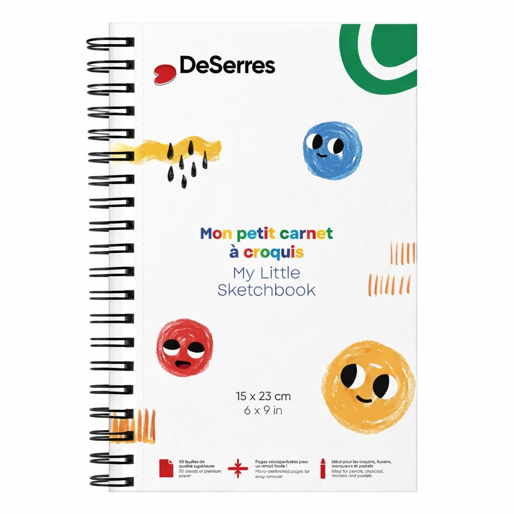 Mon petit cahier de croquis pour enfant DeSerres Mlle et Coco