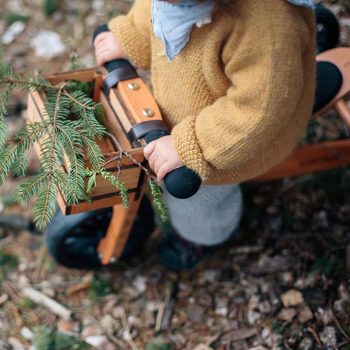 Caisse en bois pour vélo Kinderfeets Mlle et Coco 