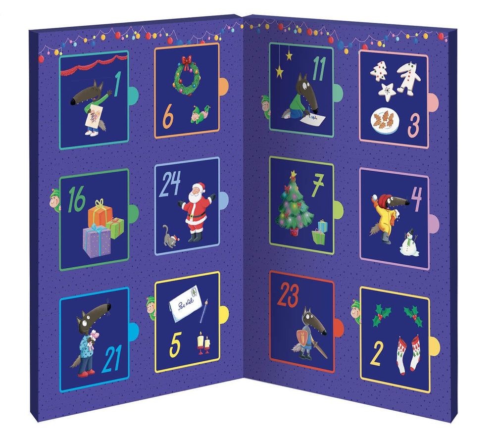 P'tit loup Mon calendrier de l'avent Auzou Éditions Mlle et Coco