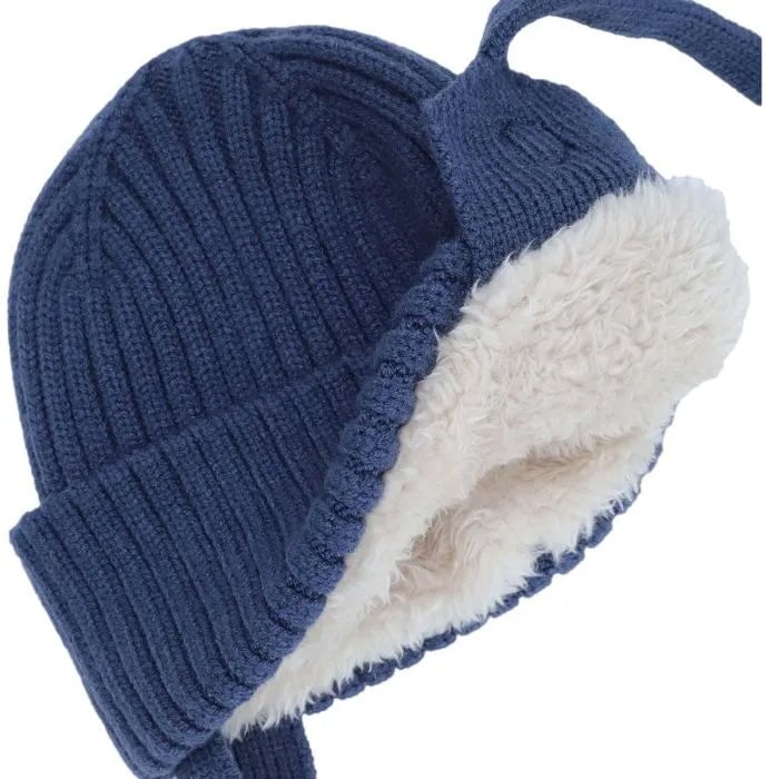 tuque bleu tricot doux hiver Calikids Mlle et Coco