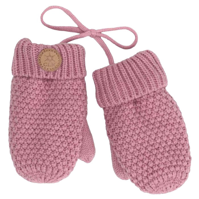 mitaine hiver tricot rose cameo Calikids Mlle et Coco