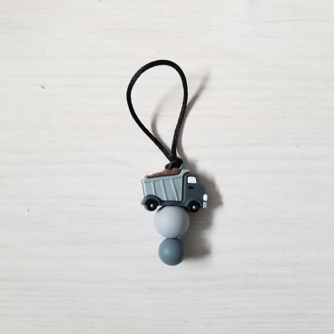 zip à fermeture éclair camion gris Création Jade