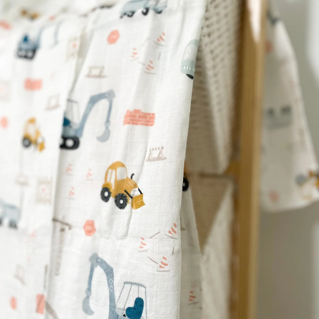 mousseline camion Création Jade Mlle et Coco accessoire bébé