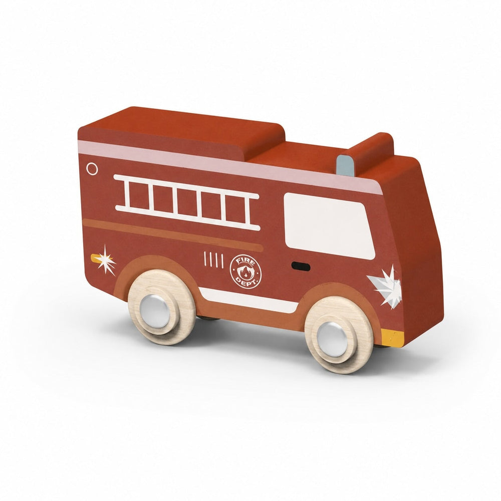 Jeux à tirer - Voiture utilitaire (plusieurs modèles) - Speedy Monkey Speedy Monkey Pompier (Rouge) 