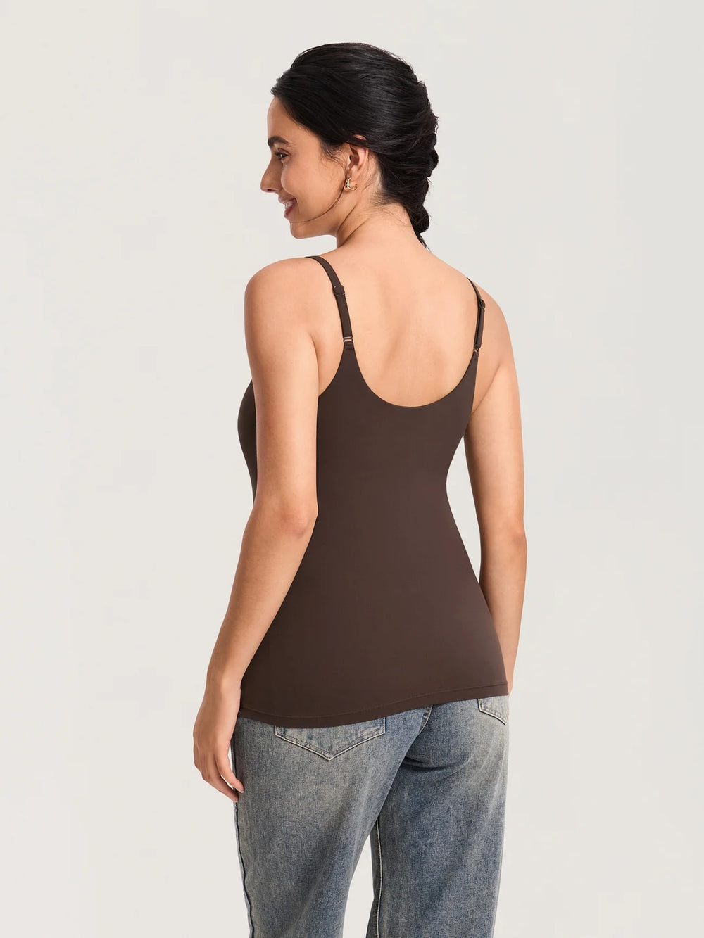 Débardeur d'allaitement Airsofta à bonnets fixes clay brown Momanda