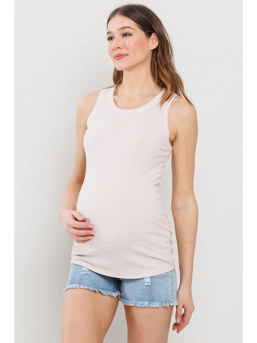 Camisole maternité côtelé - Fard à joue - Hello Miz