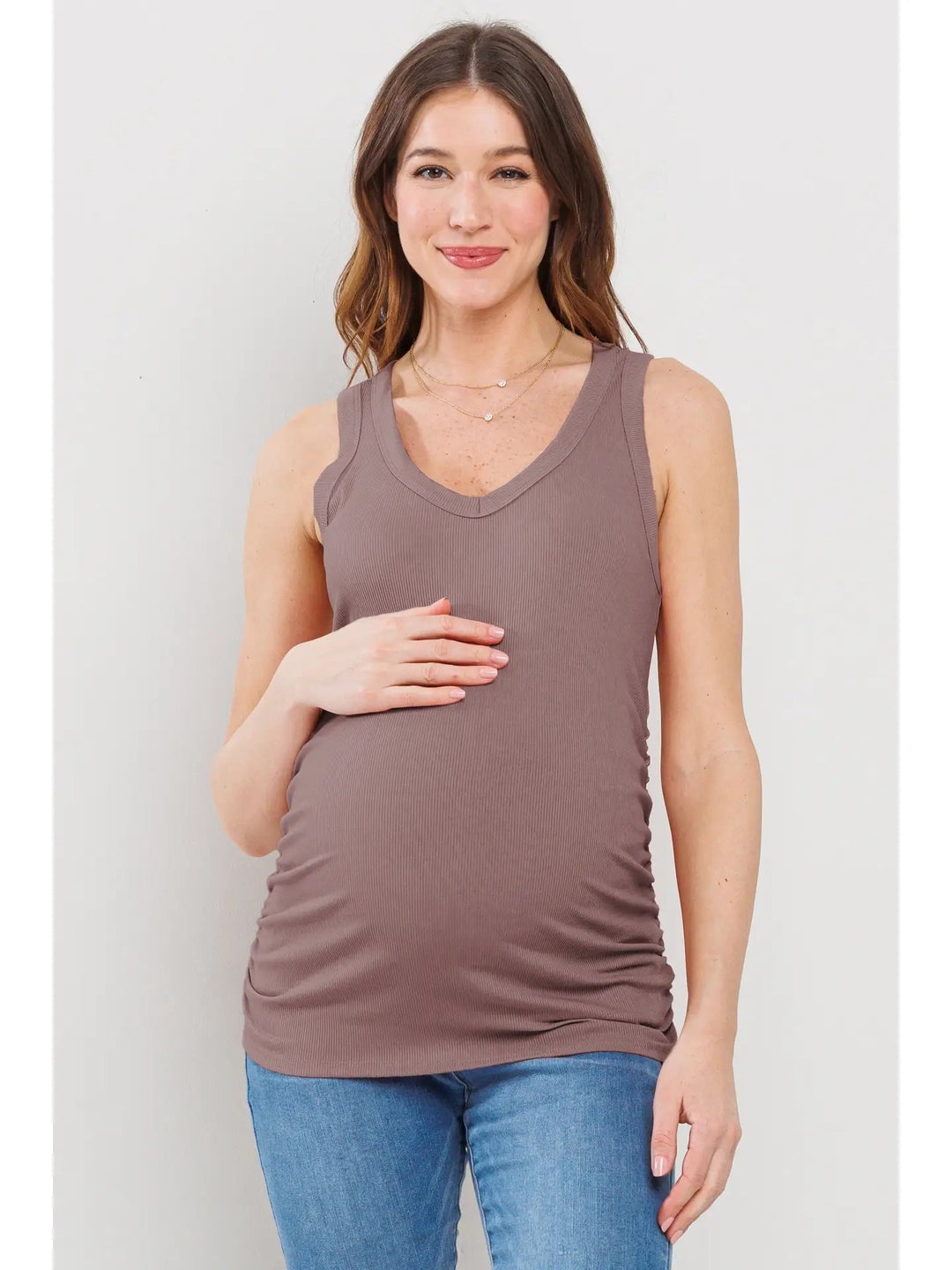 camisole maternité mauve foncé Hello Miz Mlle et Coco