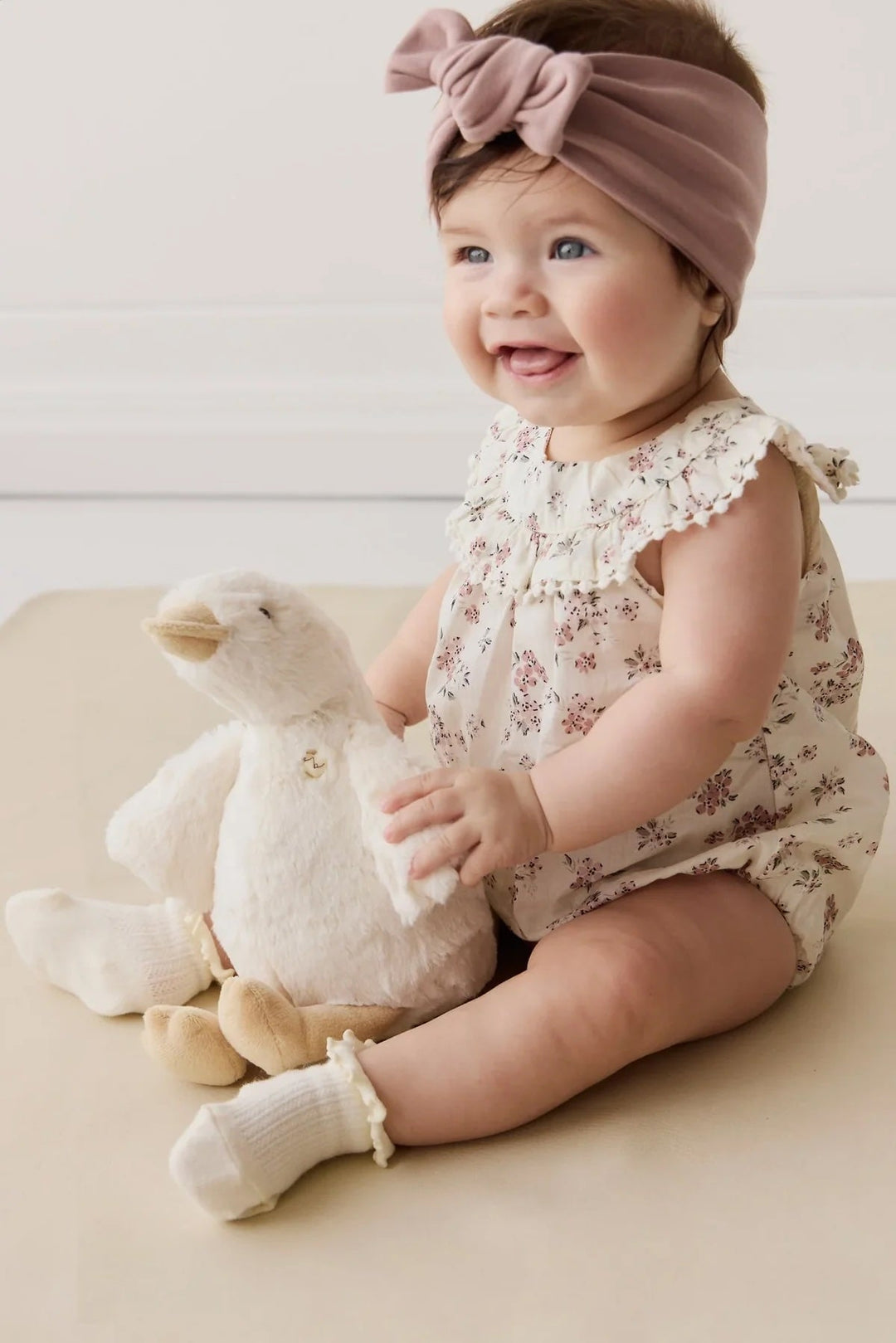 cannard Rose Snuggle Bunnies Mlle et Coco peluche