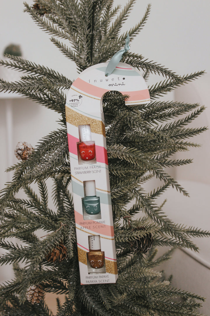 coffret canne de Noël vernis ongles Inuwet Mlle et Coco