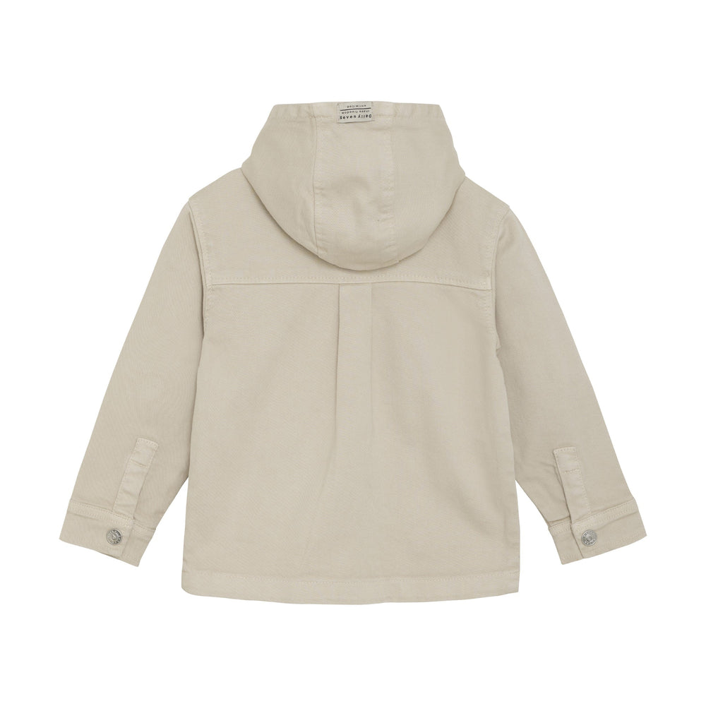 Veste à capuchon effet jeans - Beige - Daily Seven Vêtements (échantillons) Daily Seven 