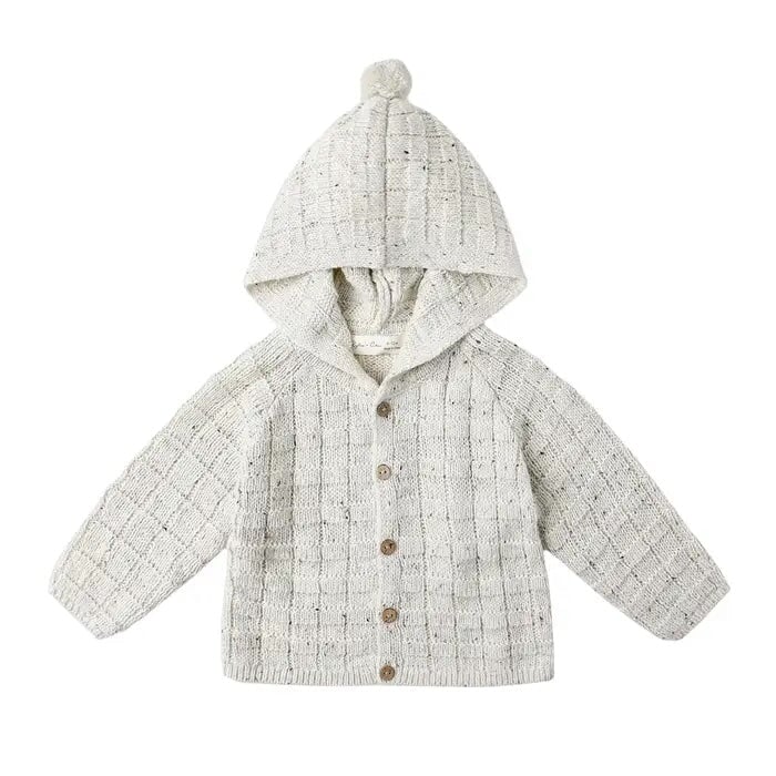 Veste à capuchon avoine Rylee + Cru Mlle et Coco