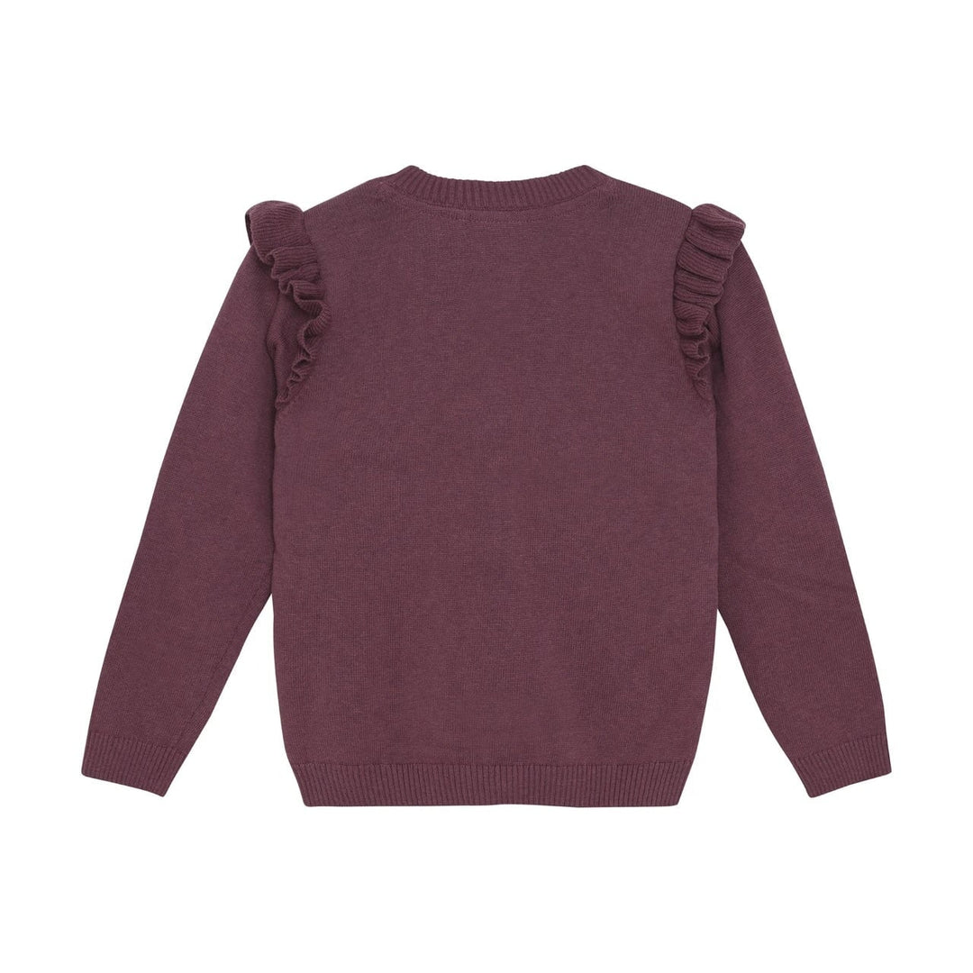 Cardigan manches longues tricot rose brown Minymo Mlle et Coco