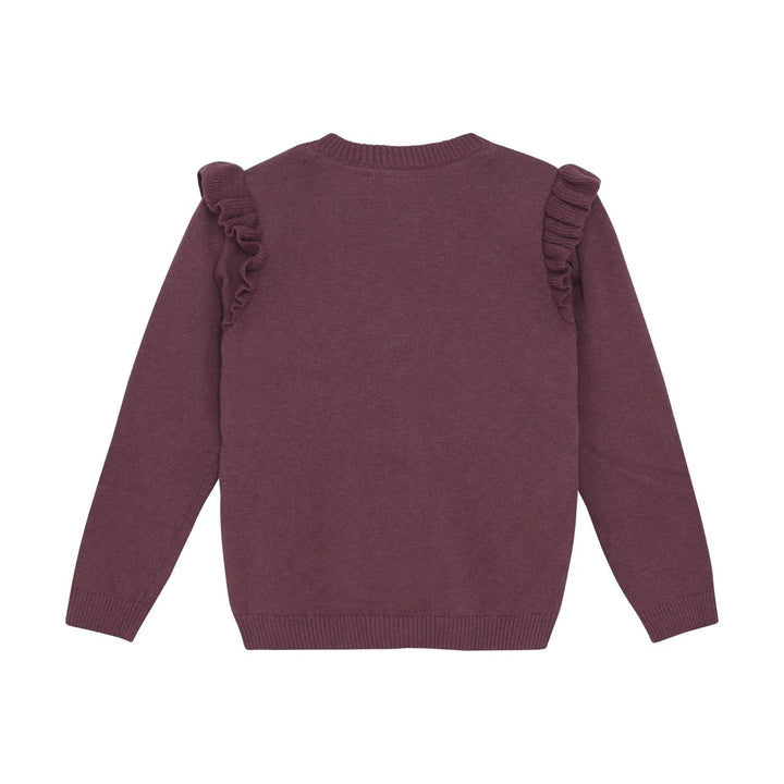 Cardigan manches longues tricot rose brown Minymo Mlle et Coco