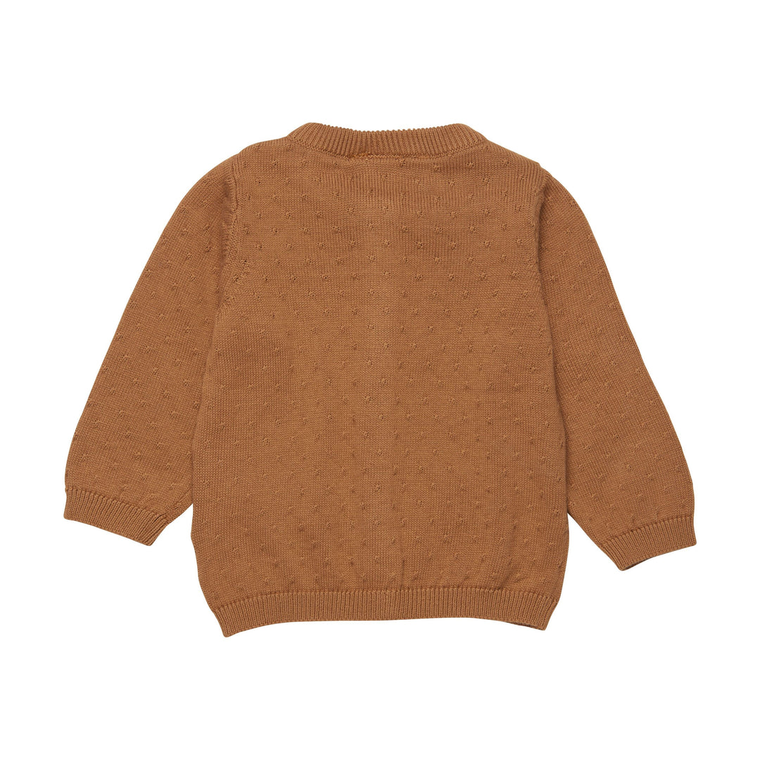 cardigan tricot coton veste caramel fixoni vêtement enfant