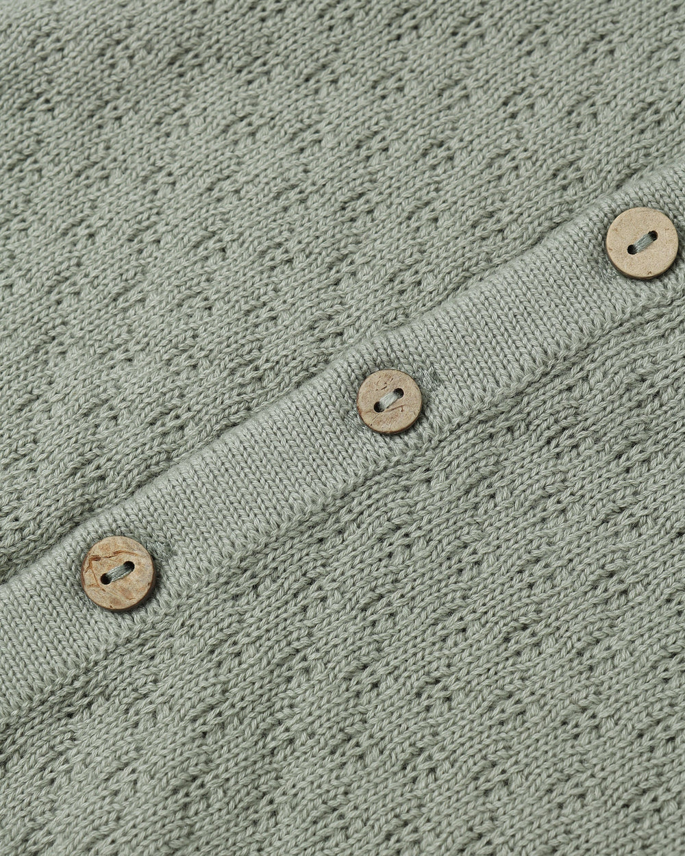 Cardigan en tricot vert fougère Quincy Mae Mlle et Coco
