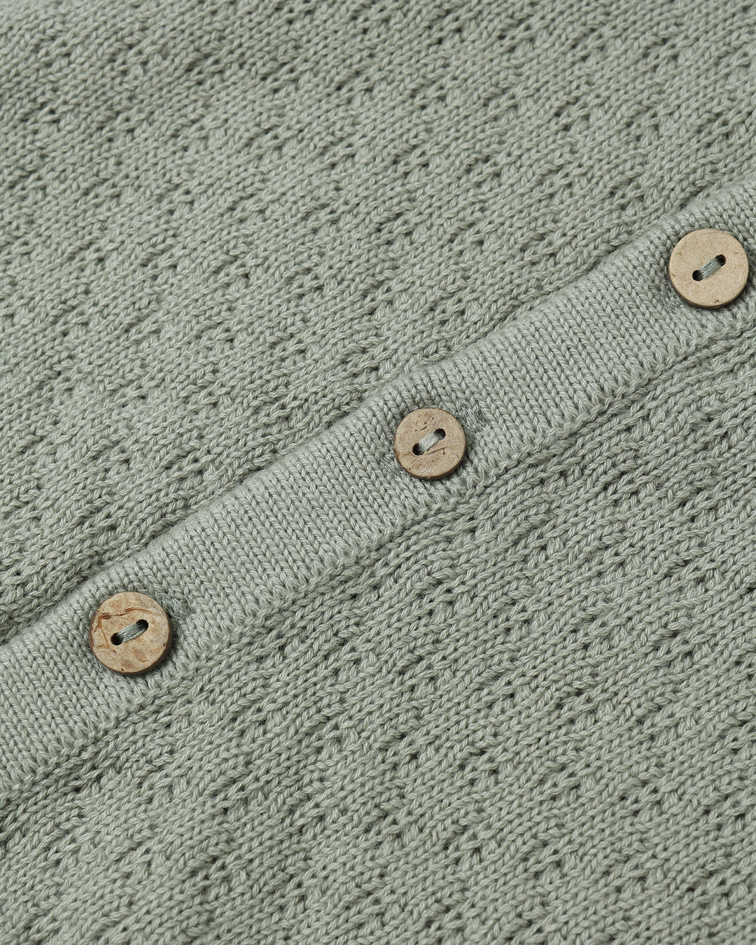 Cardigan en tricot vert fougère Quincy Mae Mlle et Coco