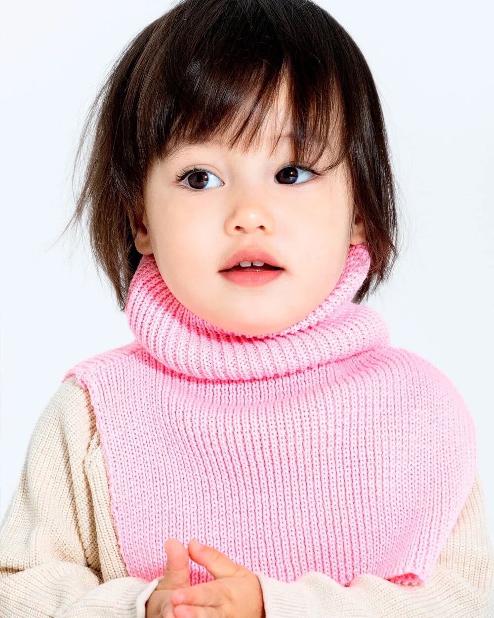 Caribou cache-cou hiver rose accessoire Mlle et Coco