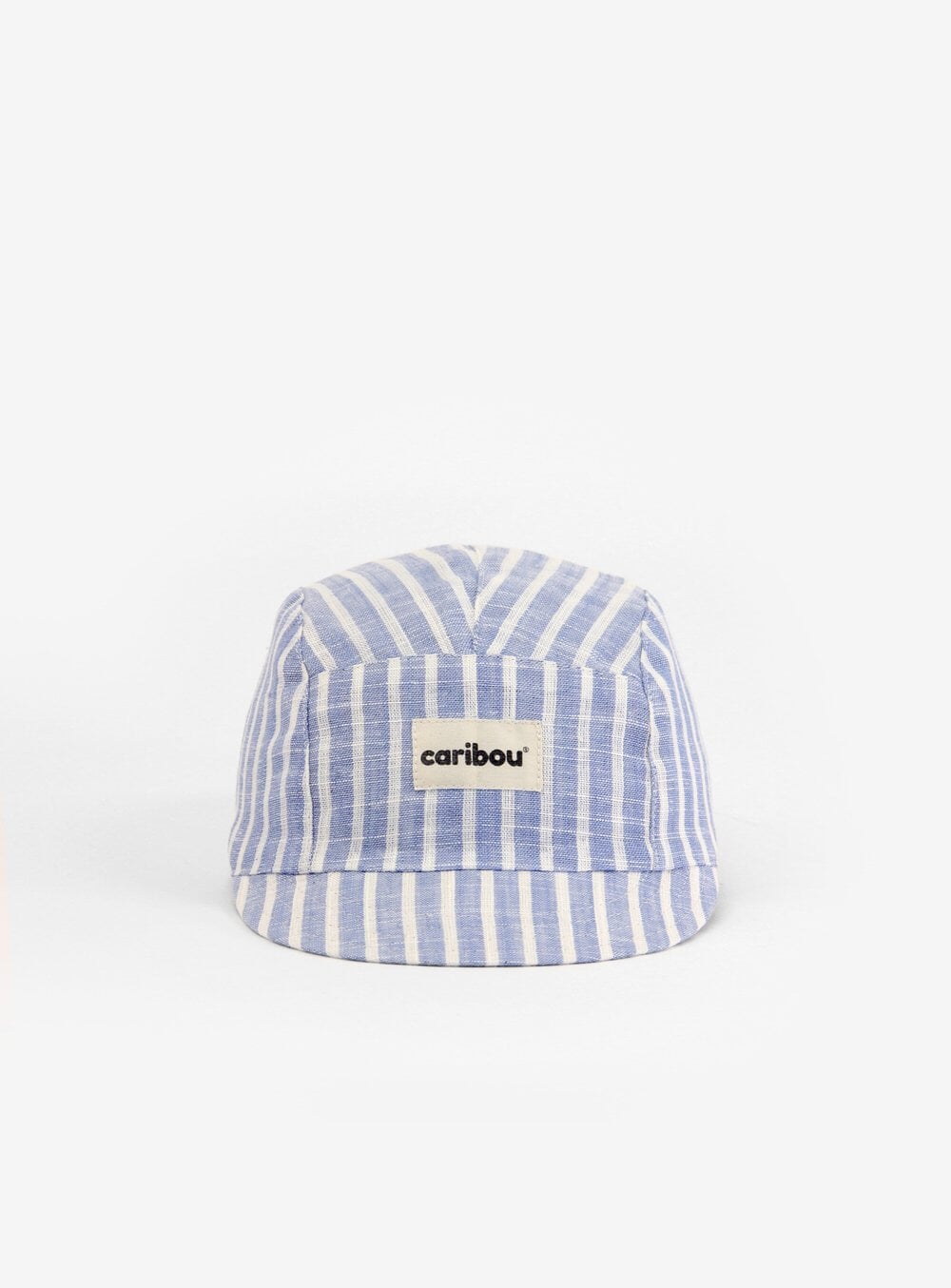 casquette caribou lin bleu rayée compagnie québécoise protection soleil
