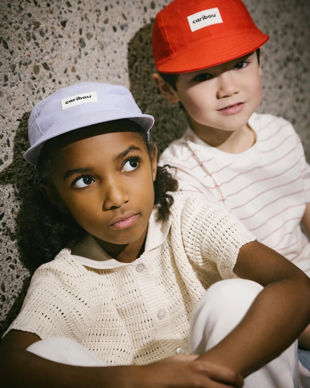 Casquette en lin rouge tomate Caribou Mlle et Coco