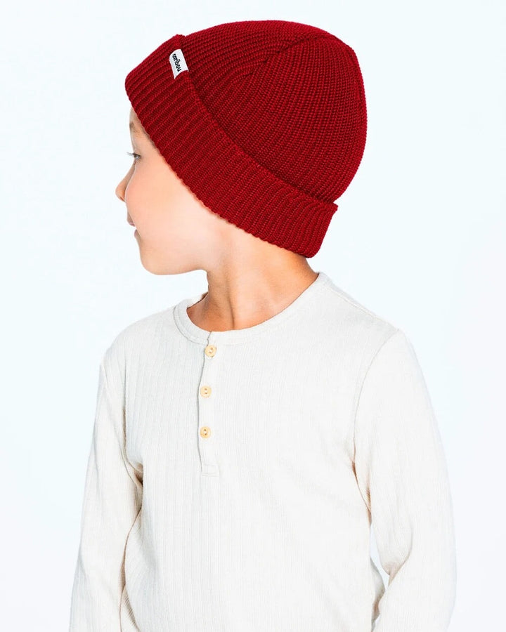 Tuque Caribou pêcheur bourgogne hiver Mlle et Coco