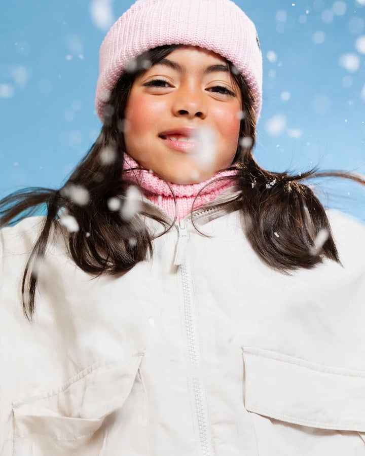 tuque rose clair Caribou accessoire Hiver Mlle et Coco