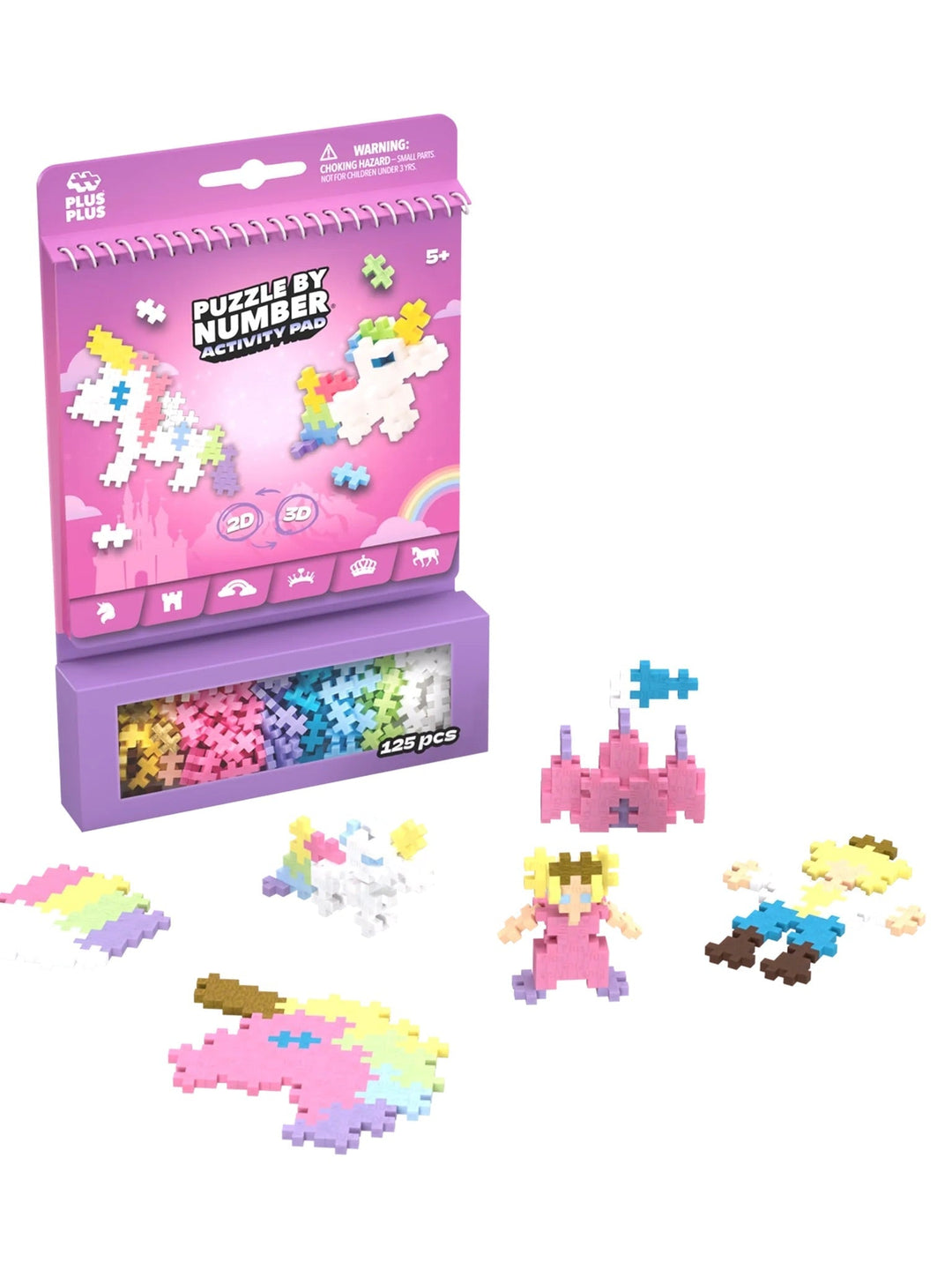 Puzzle by numbers carnet d'activités conte de fée Plus Plus Mlle et Coco