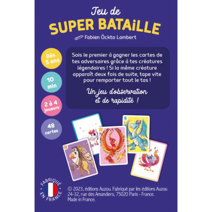 Jeu de cartes - Jeu de super bataille - Auzou éditions Jouet/jeux Auzou éditions 