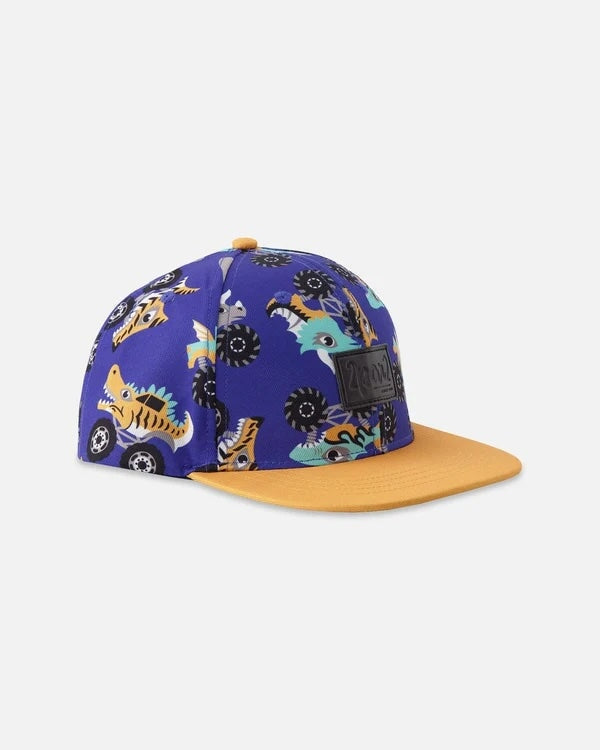 casquette bleu imprimé camions Deux par Deux Mlle et Coco