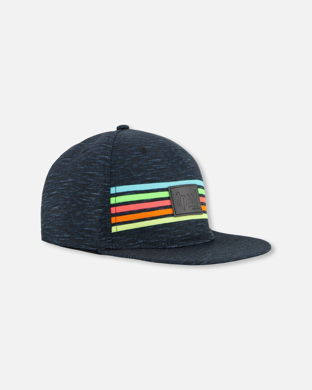 casquette chiné noir rayures couleur deux par deux accessoire été