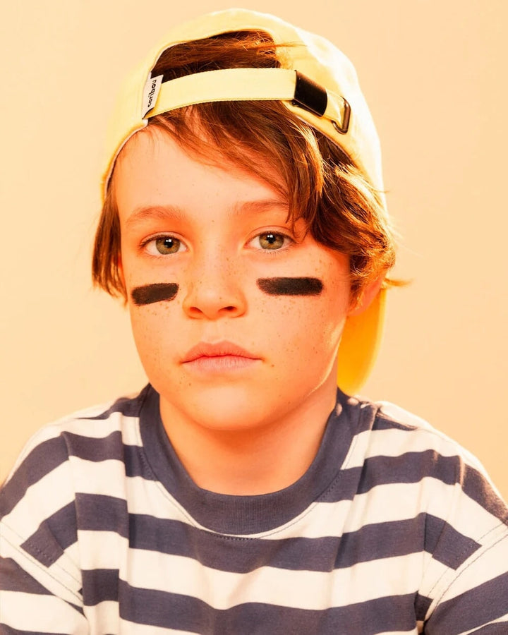 Casquette en coton jaune citron Caribou Mlle et Coco