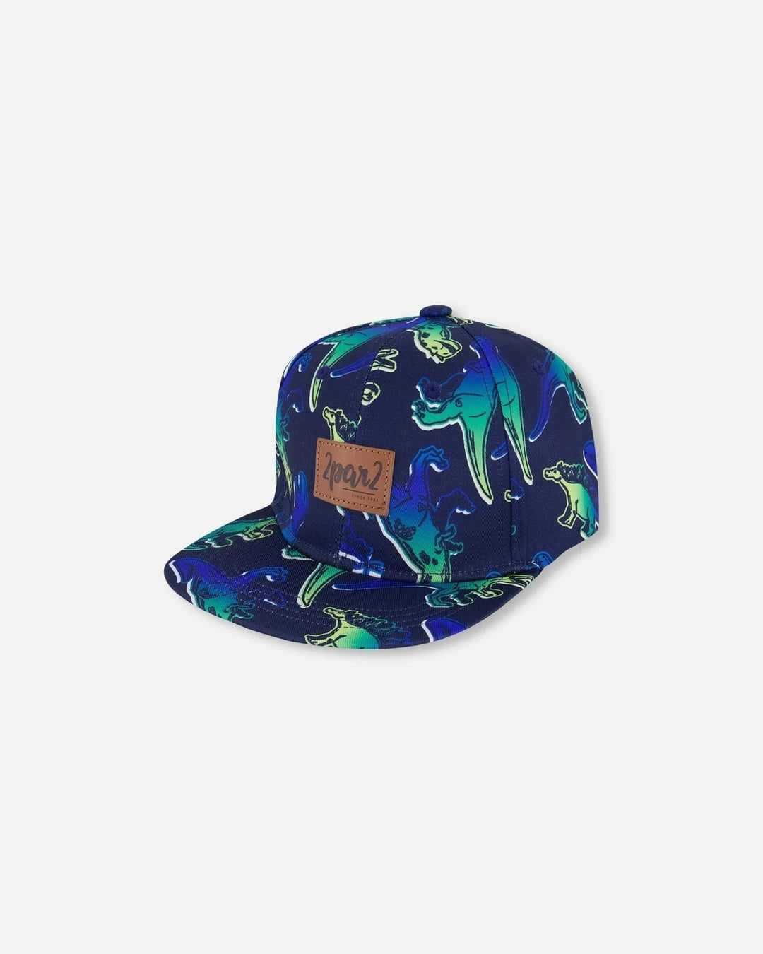 casquette dinosaures vert bleu deux par deux accessoir enfant