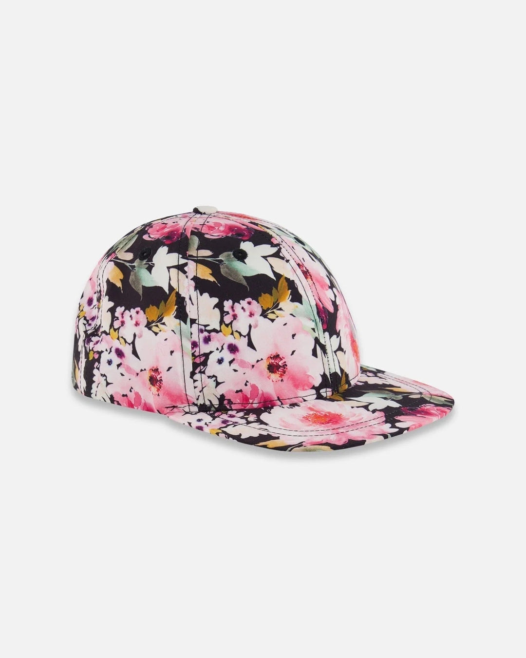 casquette noir motifs floral deux par deux accessoire été soleil