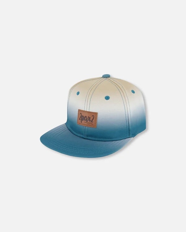 Casquette 2 par 2 Gris bleuté et beige, accessoire été