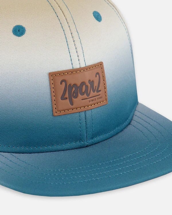 Casquette 2 par 2 Gris bleuté et beige, accessoire été
