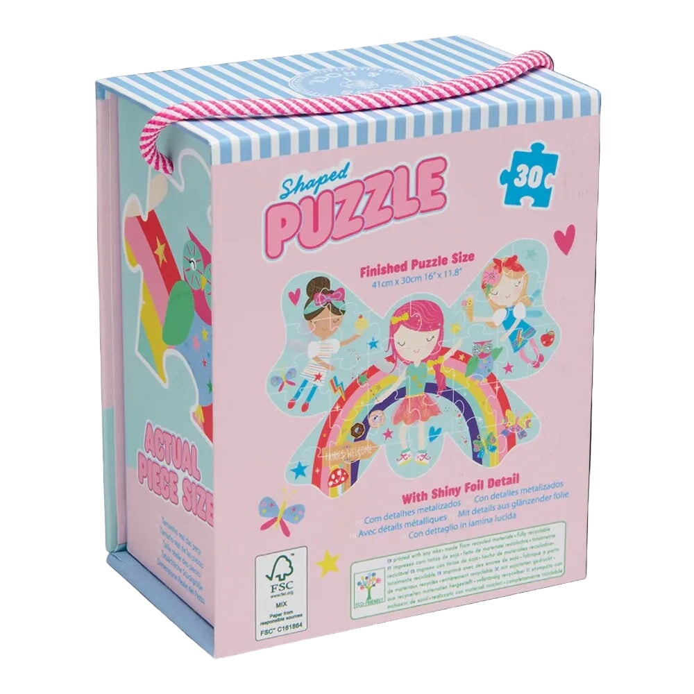 Casse-tête 30 morceaux fées arc-en-ciel Floss & Rock Mlle et Coco