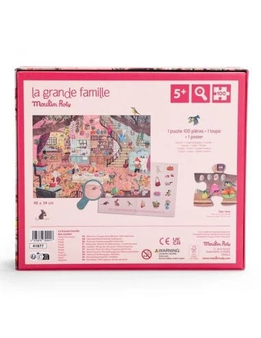 casse-tête à la maison - la grande famille - Moulin Roty Mlle et Coco