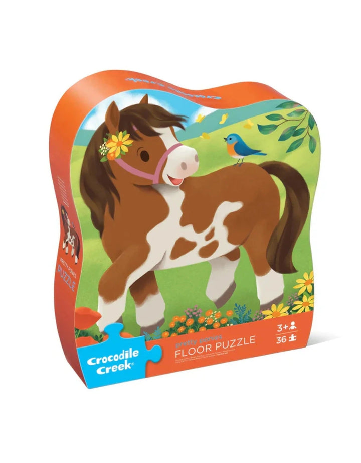 Casse-tête 36 morceaux jolies poneys Crocodile Creek Mlle et Coco