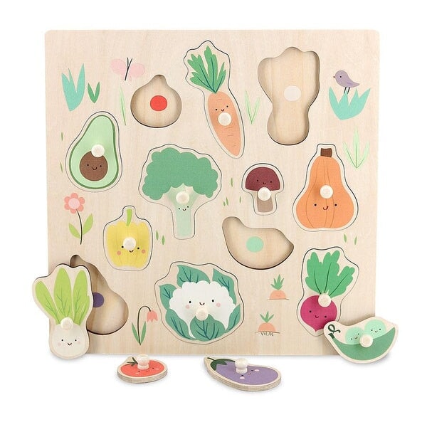 Jeux Casse-tête en bois Légumes Vilac Mlle et Coco