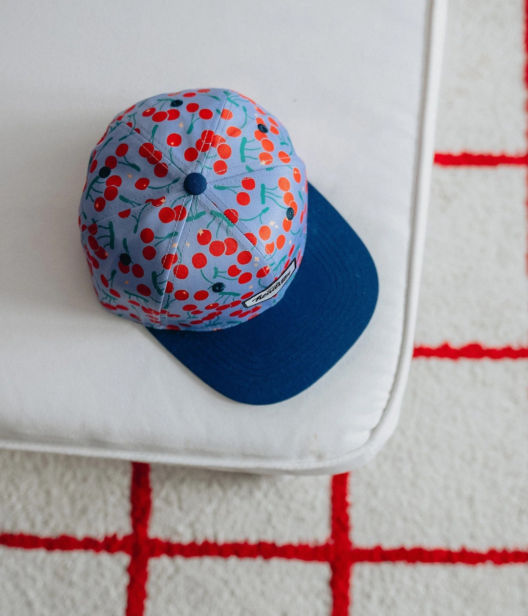 casquette bleu lavande cerise Headster Mlle et Coco
