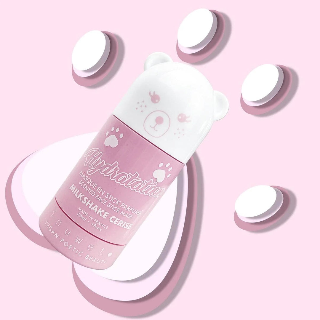 masque visage en bâton milkshake cerise cosmétique enfant vegan