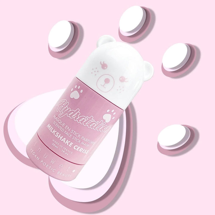 masque visage en bâton milkshake cerise cosmétique enfant vegan